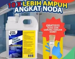 Promo Terbaru ( 1 Liter ) Sonic Premium Toilet Cleaner Viral Terlaris Pembersih Kerak Lantai