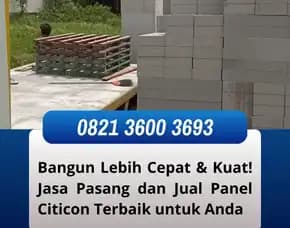 Inovasi Terkini 0821  3600 3693 Pemasangan Panel Lantai Citicon Jawa Tengah