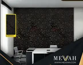 (Mevvah) Pvc Marble Wall Panels Hitam Di Singkawang
