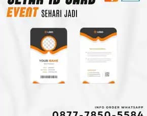 Sehari Jadi, Wa./Call 0877-7850-5584, Cetak Id Card Event, Di Benda Tangerang