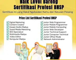Termurah Sertifikasi Bnsp Digital Marketing Tangerang