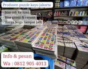 Grosir Alat Peraga Puzzle Edukasi Anak Murah Jakarta 2025