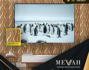 (Mevvah) 3d Gold Wall Panel Pvc Hotel Di Palu