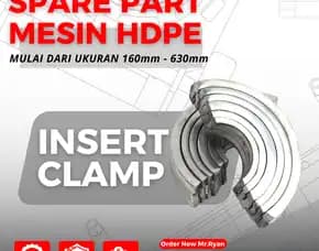 Insert Clamp Mesin Las Pipa Hdpe - Spare Part Hdpe