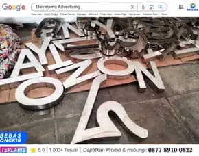 Huruf Timbul Stainless Bandung - Jasa Reklame Bandung Barat
