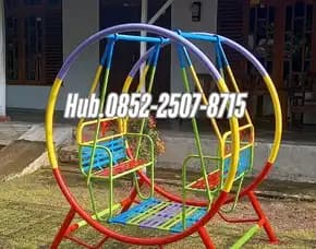 Hub 0852-2507-8715 Produksi !! Ayunan Besi Klasik Dan Mainan Playground Outdoor Kec Taman Pemalang Bayar Cod Free Ongkir