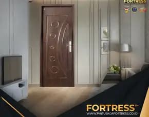 (Fortress) Pintu Utama Baja 2 Daun Di Palu