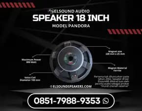 Speaker 18 Inch Elsound Audio Di Jatirasa Bekasi