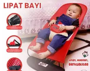 Kursi Ayunan Bayi Lipat Bayi Bouncer Tempat Tidur Bayi Goyang