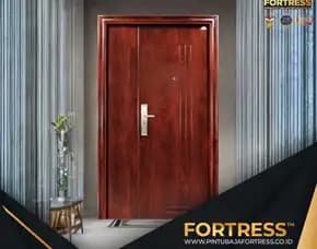 (Fortress) Pintu Besi Plat Baja 2 Daun Di Palu