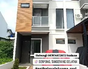 Rumah Cluster 2 Lantai Baru Dekat Stasiun Dan Tol Cisauk Serpong Bsd