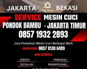 Tukang Service Mesin Cuci Panggilan Pondok Bambu Jakarta Timur 0857 1932 2893