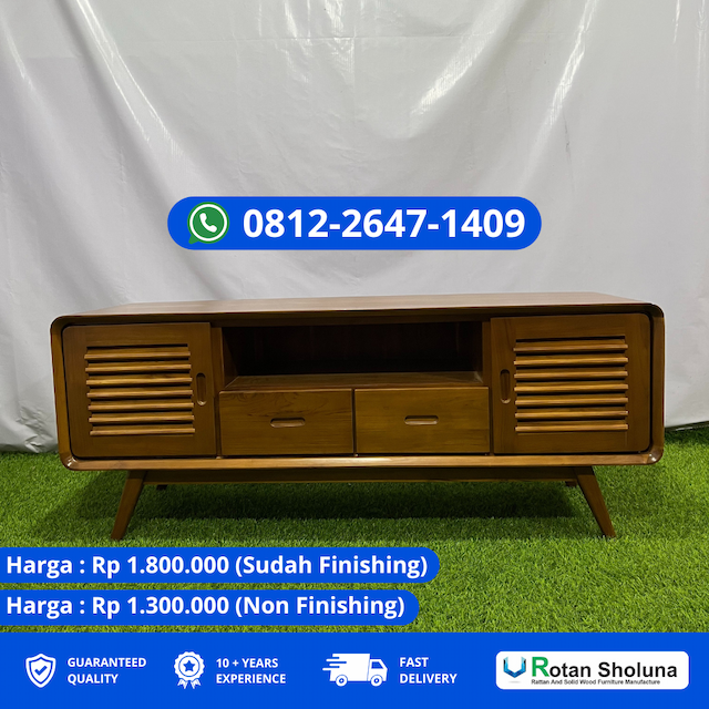 Buffet Tv Jati Minimalis Dengan Kesan Elegan