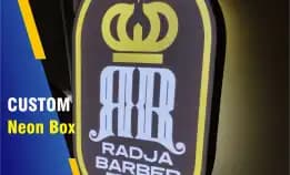 Neon Box Radja Barbershop Bandung
