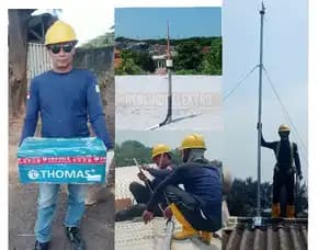 Spesialis Jasa Pasang Penangkal Petir Konvensional & Radius Murah Berkualitas, Untuk Wilayah Cilegon