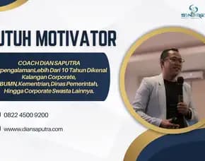 Pembicara Motivator Pangkalpinang, Terpercaya & Solutif, Dian Saputra