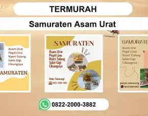 Termurah, 0822-2000-3882 Distributor Samuratenasam Urat Surabaya