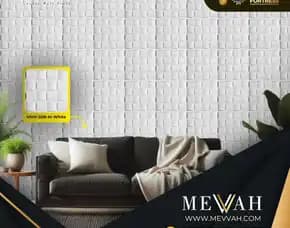 (Mevvah) Decorative Wall Panel 3d Model Pvc Restoran White Di Kayong Utara