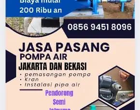0856 9451 8096 Jasa Pasang Pompa Air, Tukang Pompa Air Menteng Dalam Tebet Jakarta Timur