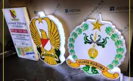 Neon Box Contour Logo Tni Dan Polri
