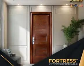 (Fortress) Pintu Rumah Minimalis Fortress 2 Daun Di Palu