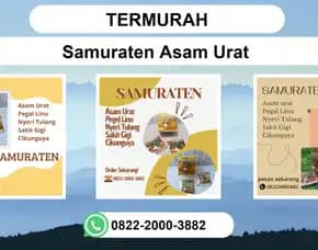 Termurah, 0822-2000-3882 Distributor Samurat En Asam Urat Banjarmasin
