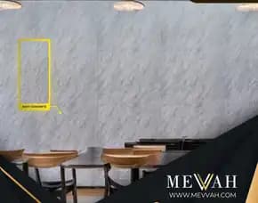 (Mevvah) Wall Panel Pvc Dinding Marmer Abu Abu Di Pontianak