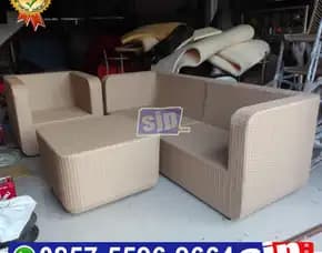 Sofa Rotan Sintetis Model Minimalis Modern / Jual Furniture Rotan