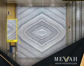 (Mevvah) Pvc Wall Panel Marble Design Abu Abu Di Pontianak