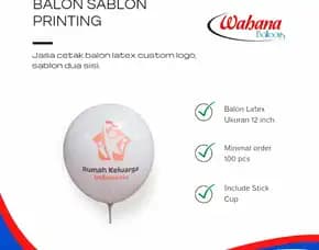 Balon Sablon Jogja : Balon Promosi Termurah