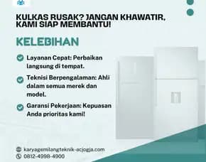 Layanan Service Kulkas, Showcase, Dan Freezer 24 Jam Di Jogja