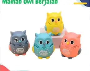 Mainan Edukasi Anak Bayi Mainan Mesin Putar Berjalan Tanpa Baterai Mainan Bayi Owl Walking