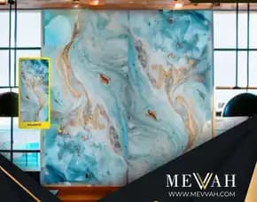 (Mevvah) Jual Marmer Panel Pvc Biru Di Landak