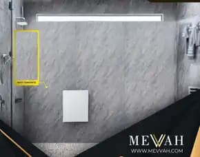 (Mevvah) Wall Panel Pvc Marmer Abu Abu Di Sekadau