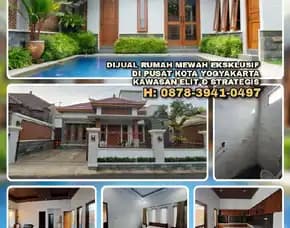 Dijual Rumah Mewah Eksklusif Di Pusat κοτα Yogyakarta.Kawasan Elit & Strategis.H: 0878*3941*0497