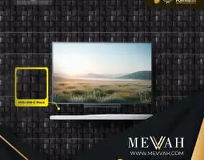 (Mevvah) Decoration Wall Panel 3d Pvc Hotel Black Di Palu