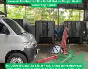 Modern Efisien, Karoseri Pembuatan Box Mobil Makan Bergizi Gratis Semarang Kendal