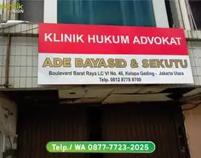 Plang Billboard Kantor Hukum Advokat