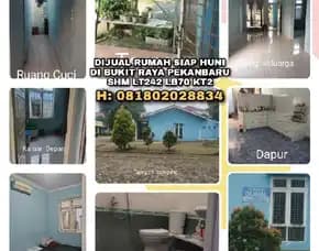 Dijual Rumah Di Pekanbaru Riau. Kondisi Siap Huni Shm Lt242 Lb70 Kt2 Lingkungan Aman Nyaman