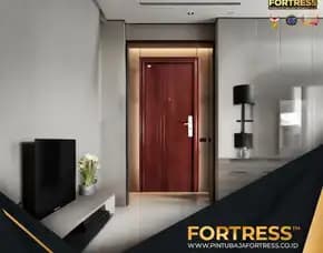(Fortress) Pintu Kamar Baja 2 Daun Di Palu
