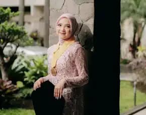 Terbaru, Kebaya Modern Wisuda, Kebaya Kutubaru Hijab, Tunangan, Pontianak, Neng Lina Kebaya