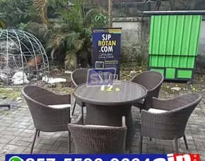 Pengrajin Jual Kursi Meja Makan Rotan Sintetis
