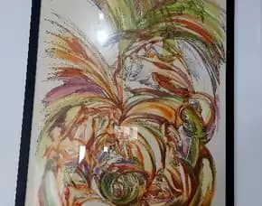 Lukisan Canvas Abstrak