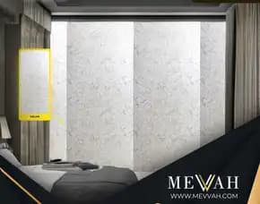 (Mevvah) Pvc Wall Panel Motif Marmer Putih Di Melawi