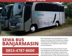 Sewa Rental Transportasi Bus Pariwisata Ziarah Religi Banjarmasin, Kalimantan Selatan