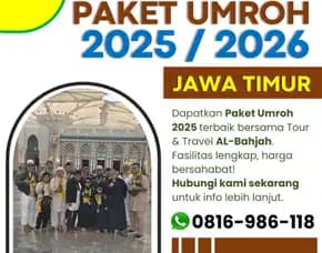 Paket Umroh Reguler 2025 Pujon Malang Al Bahjah