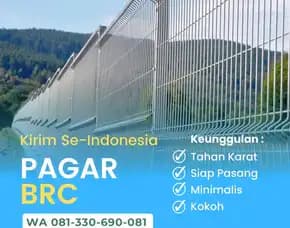 Pemasangan 1m2 Pagar Brc Galvanis Sidoarjo Porong - Solusi Praktis! #58