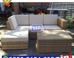 Sofa Rotan Sintetis Anyaman Mata Biasa