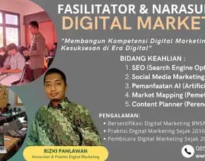 Call Instruktur Narasumber Bisnis Digital Marketing Bnsp Kemenparekraf Sijunjung Batam Rizki Pahlawan