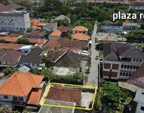 Dijual Tanah Bonus Bangunan Rumah Jalan Puputan Renon, Denpasar - Balidepan Mall Plaza Renonluas Tan